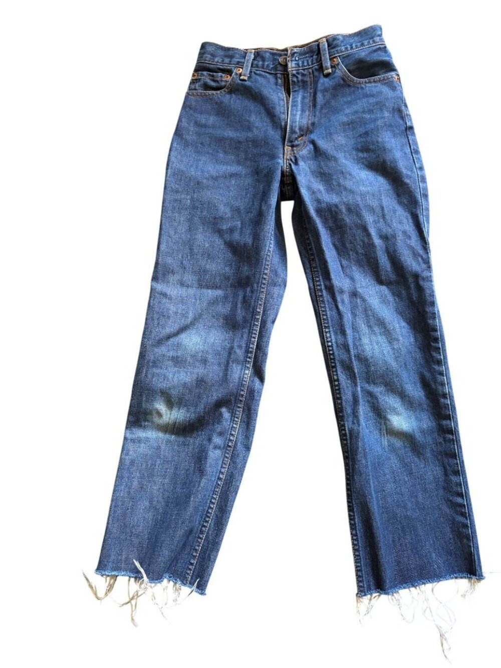 Levi's W508 Jeans Made in Japan Medium Wash Raw Hem Womens Size 24